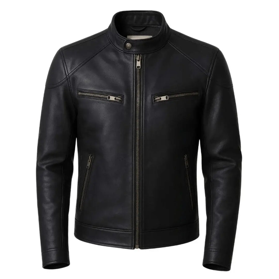 Buy Men Genuine Leather Biker Jacket – Premium Craftsmanship