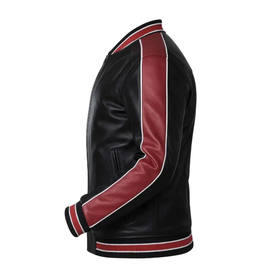 Buy Men’s Varsity Leather Jacket – Premium Collegiate-Style Outerwear