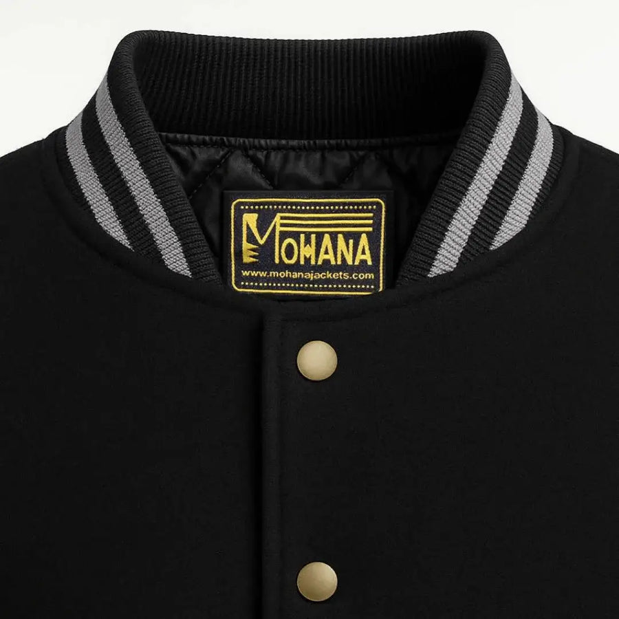 Buy Black Varsity Letterman Jacket – Premium Unisex Leather Outerwear
