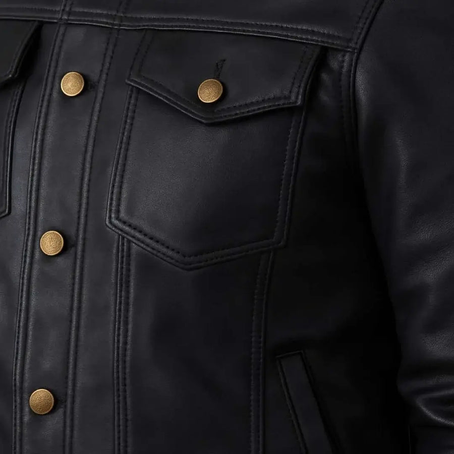 Buy Motorcycle Rider Black Leather Jacket for Men – Premium Biker Gear