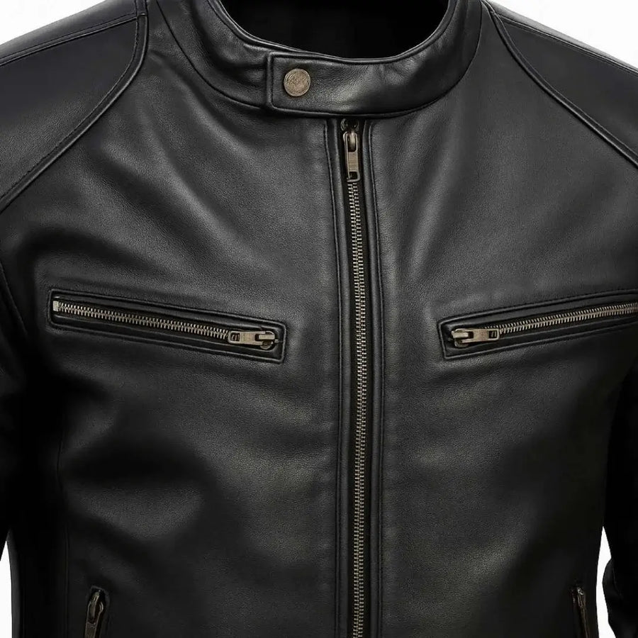 Buy Men Genuine Leather Biker Jacket – Premium Craftsmanship
