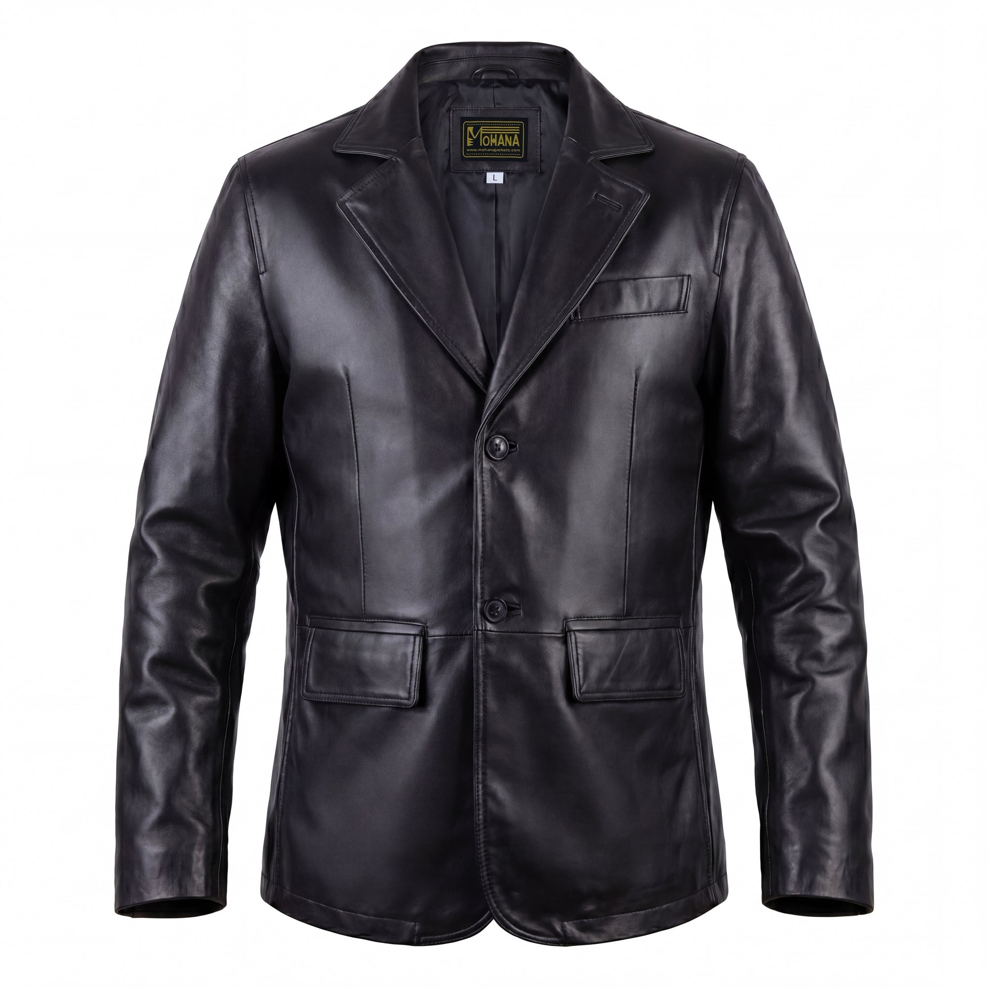 Buy Black Leather Jacket – Premium Leather Blazer for Men