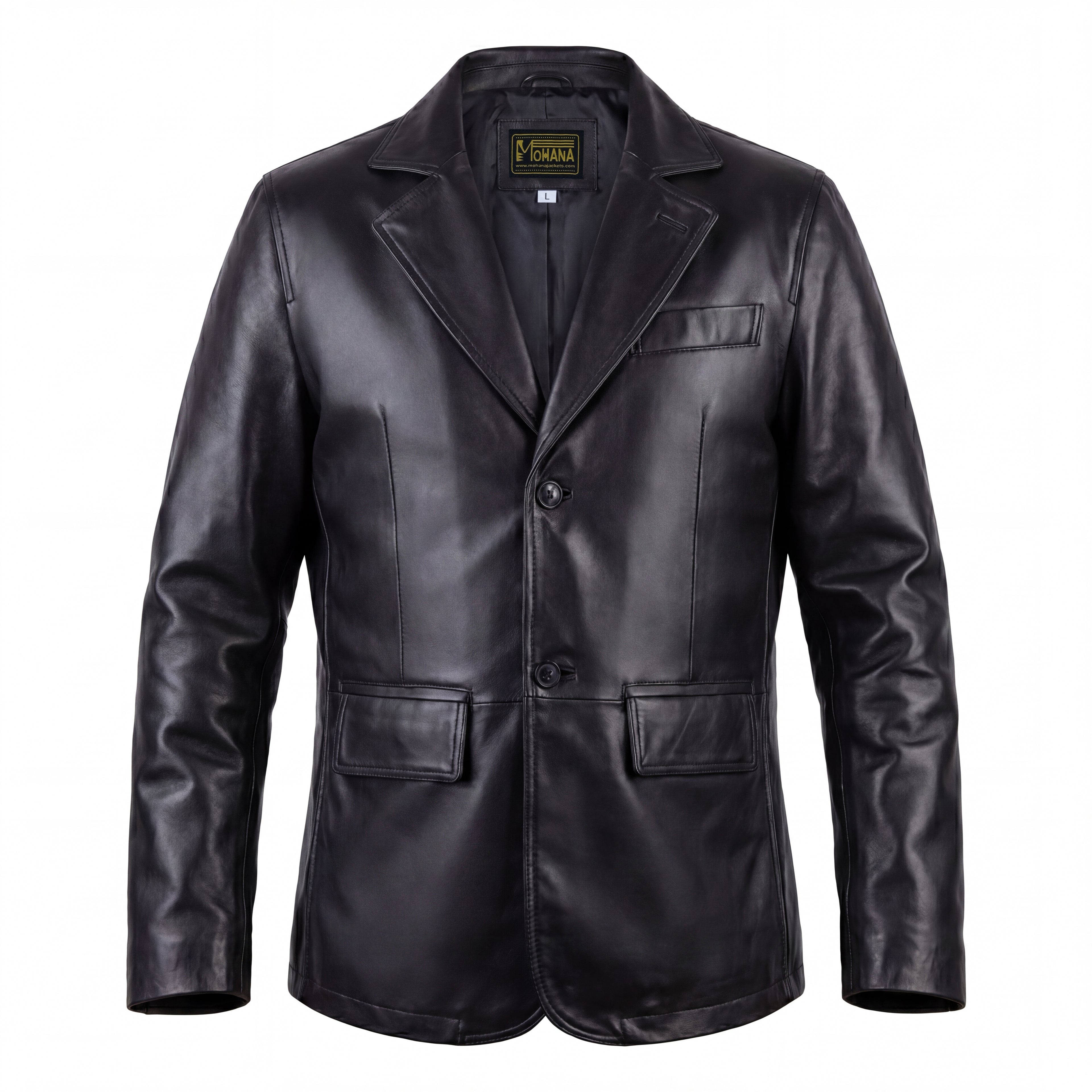 Buy Black Leather Jacket – Premium Leather Blazer for Men