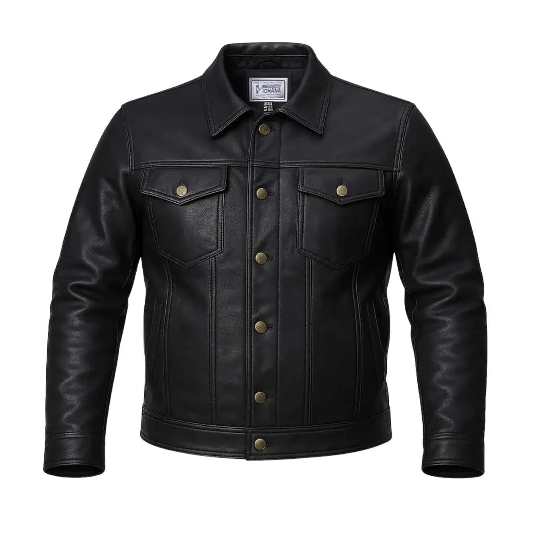 Buy Motorcycle Rider Black Leather Jacket for Men – Premium Biker Gear