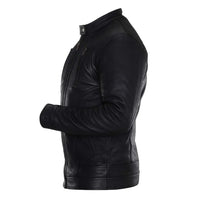Buy Black Café Racer Leather Jacket – Premium Men’s Biker Outerwear