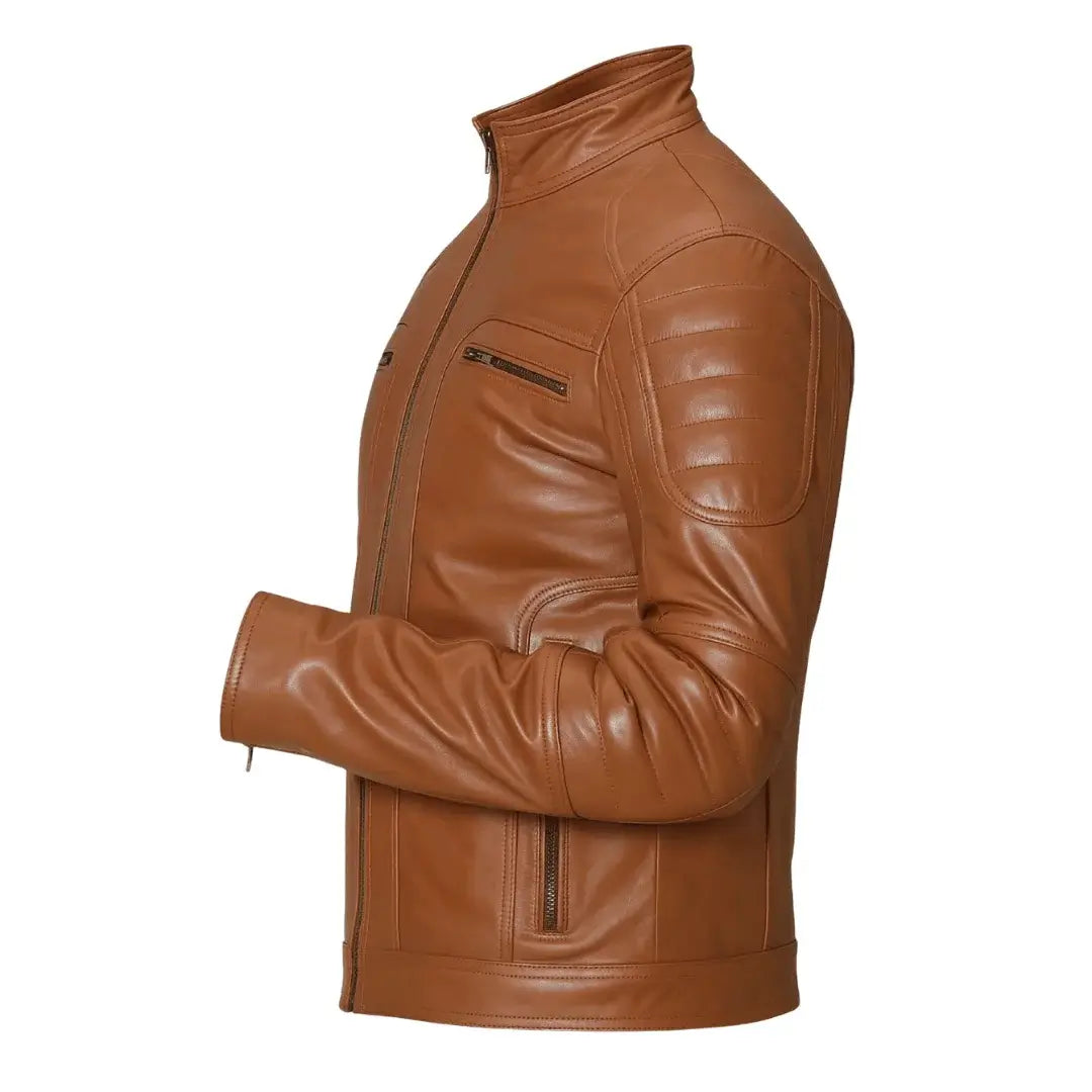 Buy Brown Men Leather Jacket – Premium Classic Outerwear