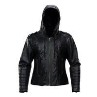 Buy Men’s Quilted Real Sheepskin Leather Jacket – Premium Black Johnson Leather Jacket