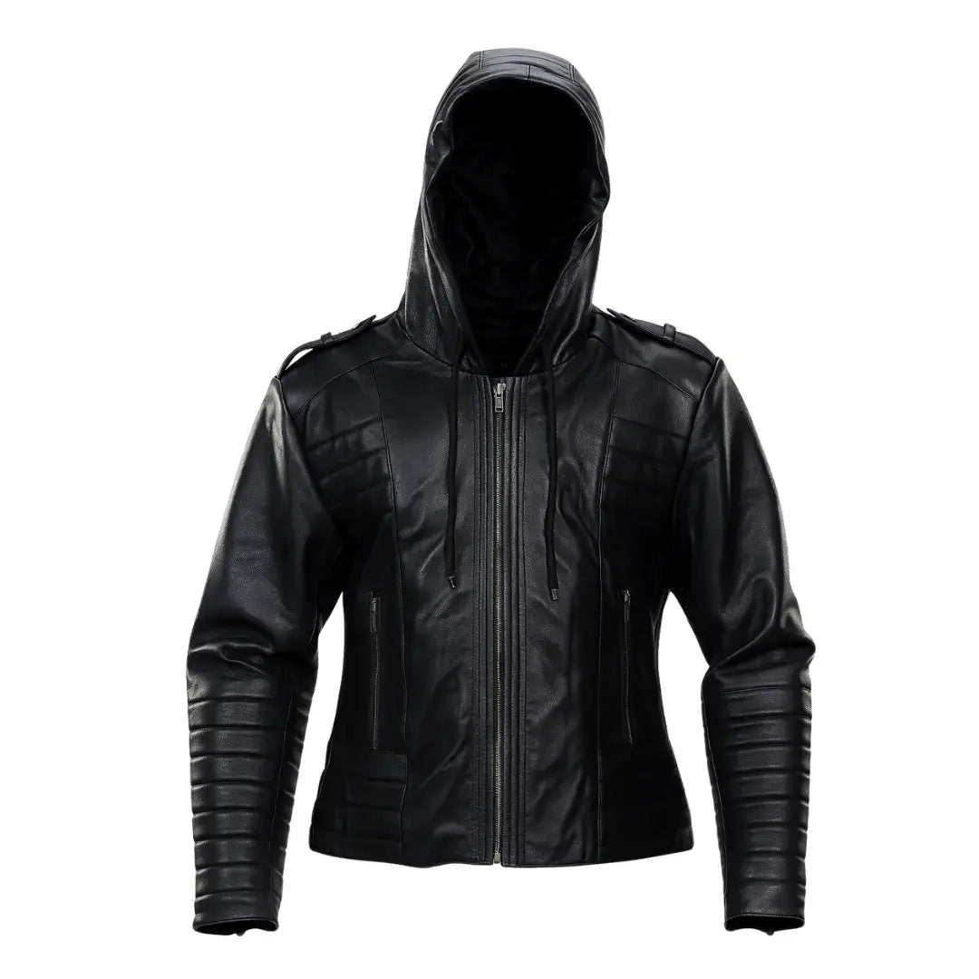Buy Men’s Quilted Real Sheepskin Leather Jacket – Premium Black Johnson Leather Jacket