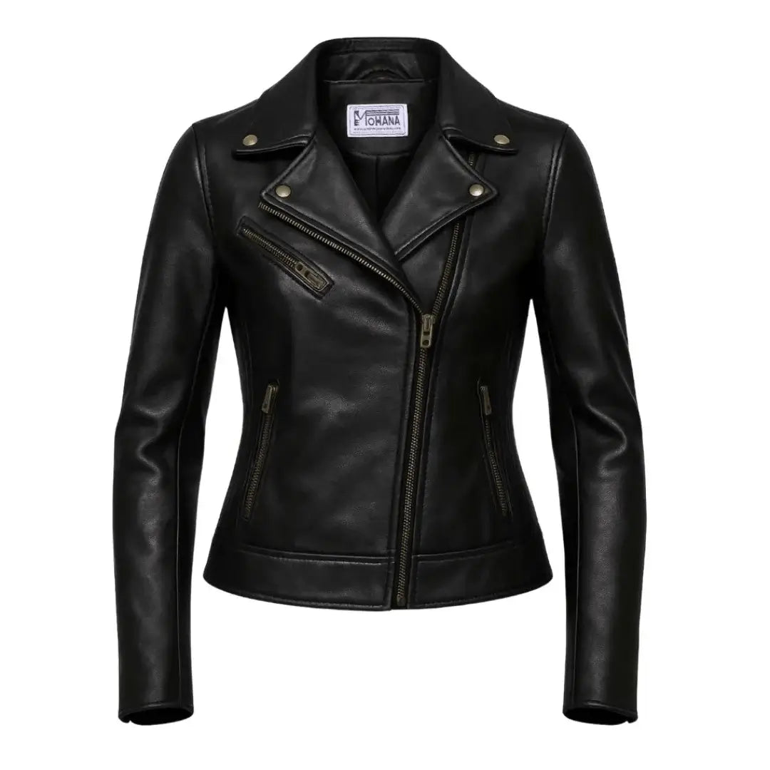 Buy Ladies Short Biker Leather Jacket – Premium Leather