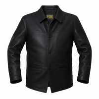 Buy Men’s Leather Black Jacket – Premium Classic Outerwear