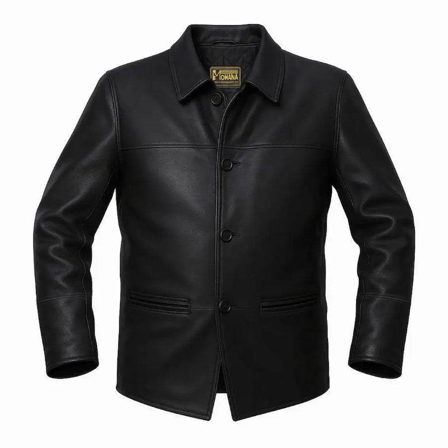 Buy Men’s Leather Black Jacket – Premium Classic Outerwear