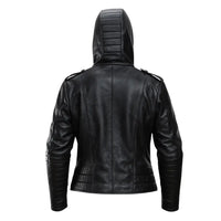 Buy Men’s Quilted Real Sheepskin Leather Jacket – Premium Black Johnson Leather Jacket