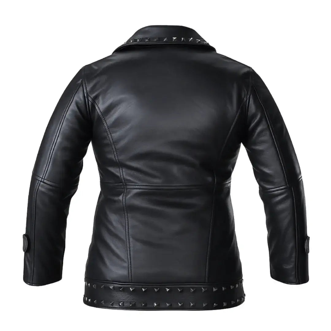 Buy Women’s Lapel Zipper Leather Jacket – Punk Rivet Jacket