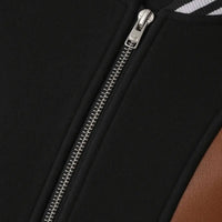 Buy Baseball Varsity Jacket with Brown Leather Sleeves – Premium Unisex Outerwear
