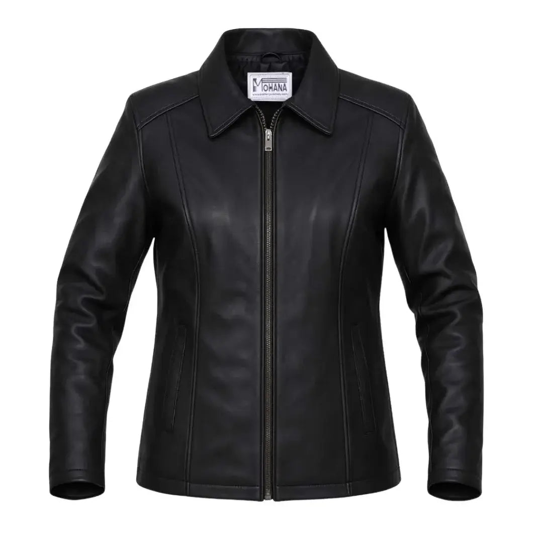 Buy Women’s Black Moto Jacket – Premium Leather