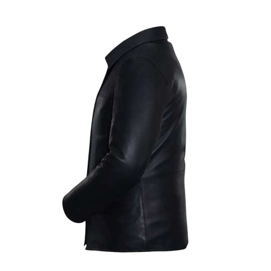 Buy Men’s Leather Black Jacket – Premium Classic Outerwear