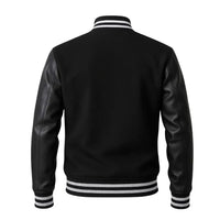 Buy Black Varsity Letterman Jacket – Premium Unisex Leather Outerwear