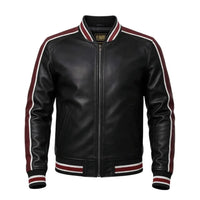 Buy Men’s Varsity Leather Jacket – Premium Collegiate-Style Outerwear