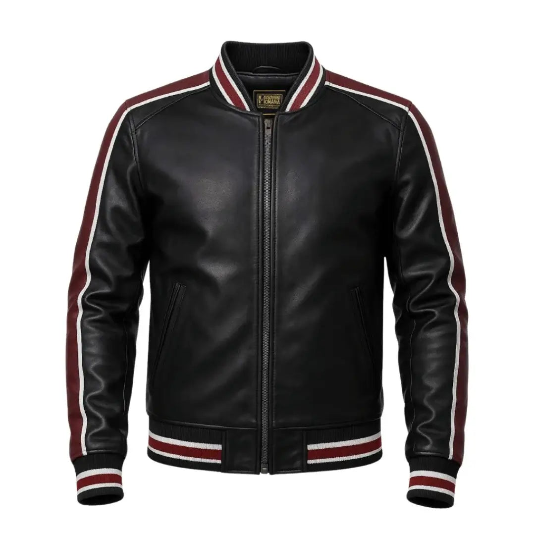 Buy Men’s Varsity Leather Jacket – Premium Collegiate-Style Outerwear