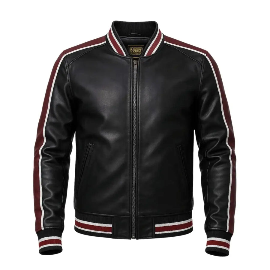 Buy Men’s Varsity Leather Jacket – Premium Collegiate-Style Outerwear