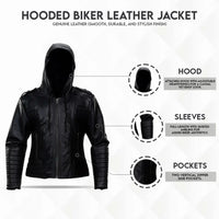 Buy Men’s Quilted Real Sheepskin Leather Jacket – Premium Black Johnson Leather Jacket