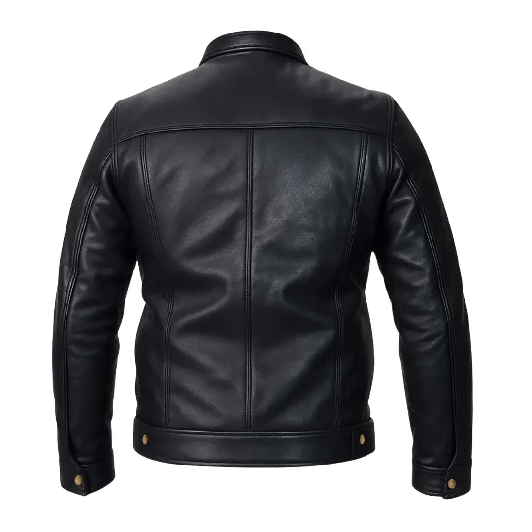 Buy Motorcycle Rider Black Leather Jacket for Men – Premium Biker Gear