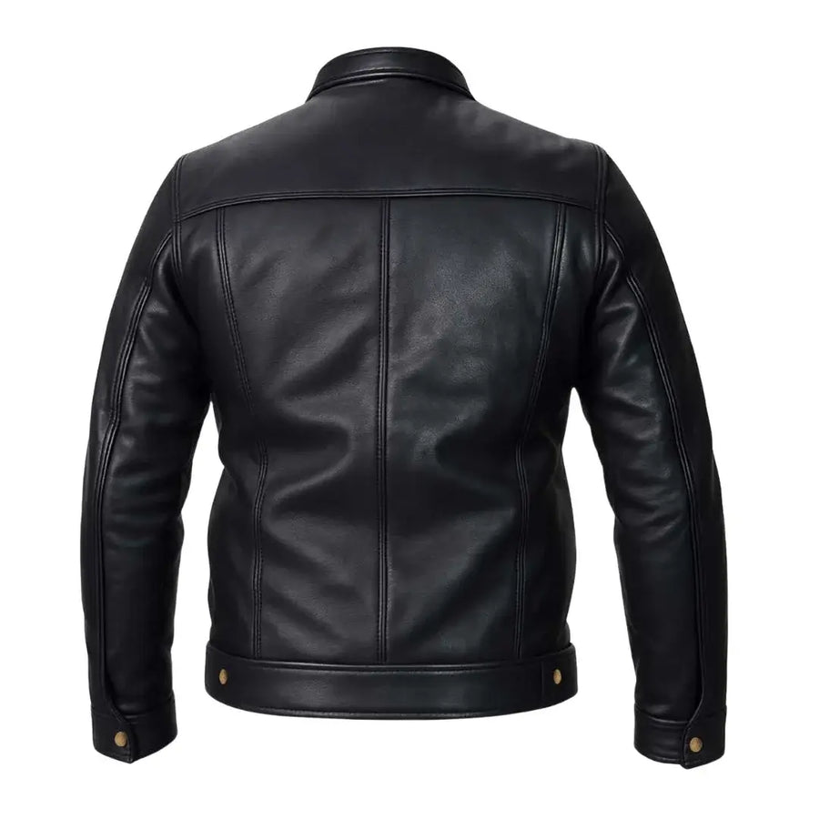 Buy Motorcycle Rider Black Leather Jacket for Men – Premium Biker Gear