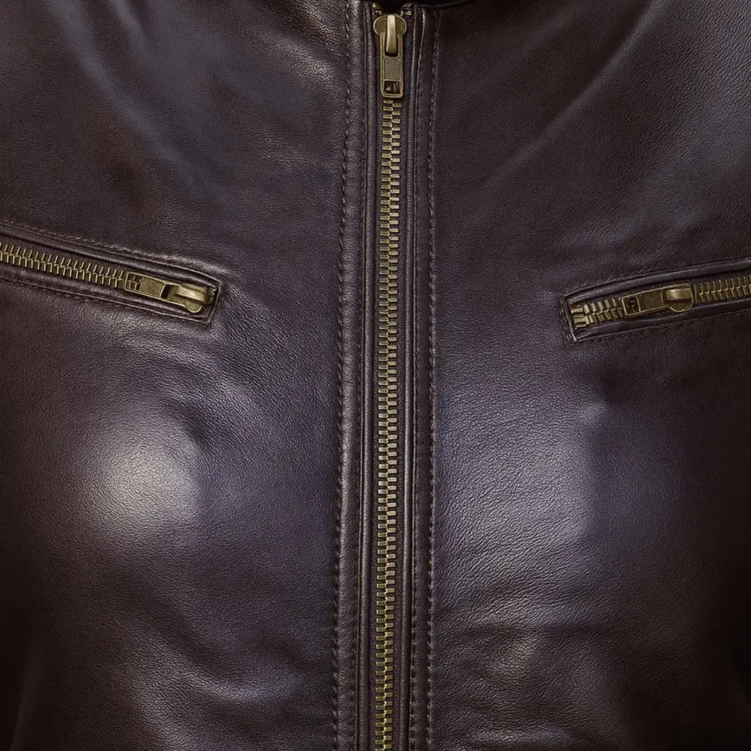 Buy Men’s Genuine Sheepskin Leather Classic Biker Style Jacket – Premium Motorcycle Outerwear