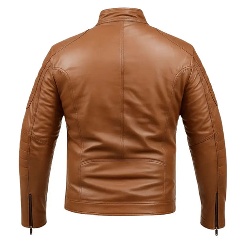 Buy Brown Men Leather Jacket – Premium Classic Outerwear