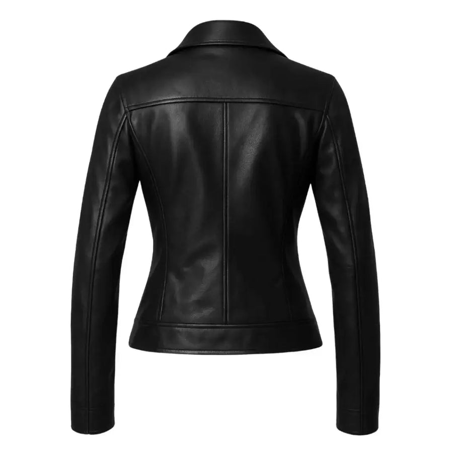 Buy Ladies Short Biker Leather Jacket – Premium Leather