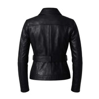 Buy Ladies Leather Black Trench Coat – Premium Leather