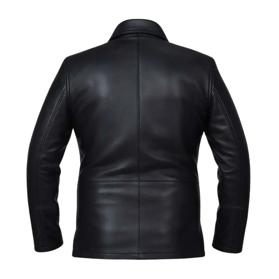 Buy Men’s Leather Black Jacket – Premium Classic Outerwear