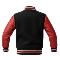 Buy Letterman Leather Red Jacket – Premium Unisex Varsity Outerwear