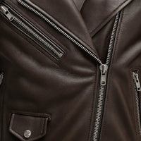 Buy Men Black Motorcycle Leather Jacket – Genuine Leather Biker Jacket