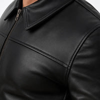 Buy Alpha Black Leather Motorcycle Jacket with Armor for Men – 4 Season Riding Jacket