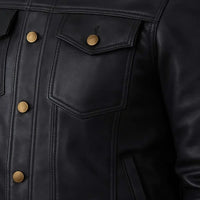Buy Motorcycle Rider Black Leather Jacket for Men – Premium Biker Gear