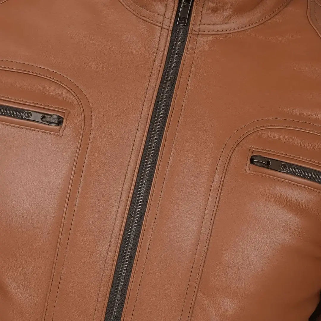 Buy Brown Men Leather Jacket – Premium Classic Outerwear