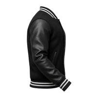 Buy Black Varsity Letterman Jacket – Premium Unisex Leather Outerwear