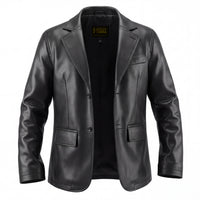Buy Black Leather Jacket – Premium Leather Blazer for Men