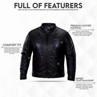 Buy Men’s Genuine Sheepskin Leather Classic Biker Style Jacket – Premium Motorcycle Outerwear