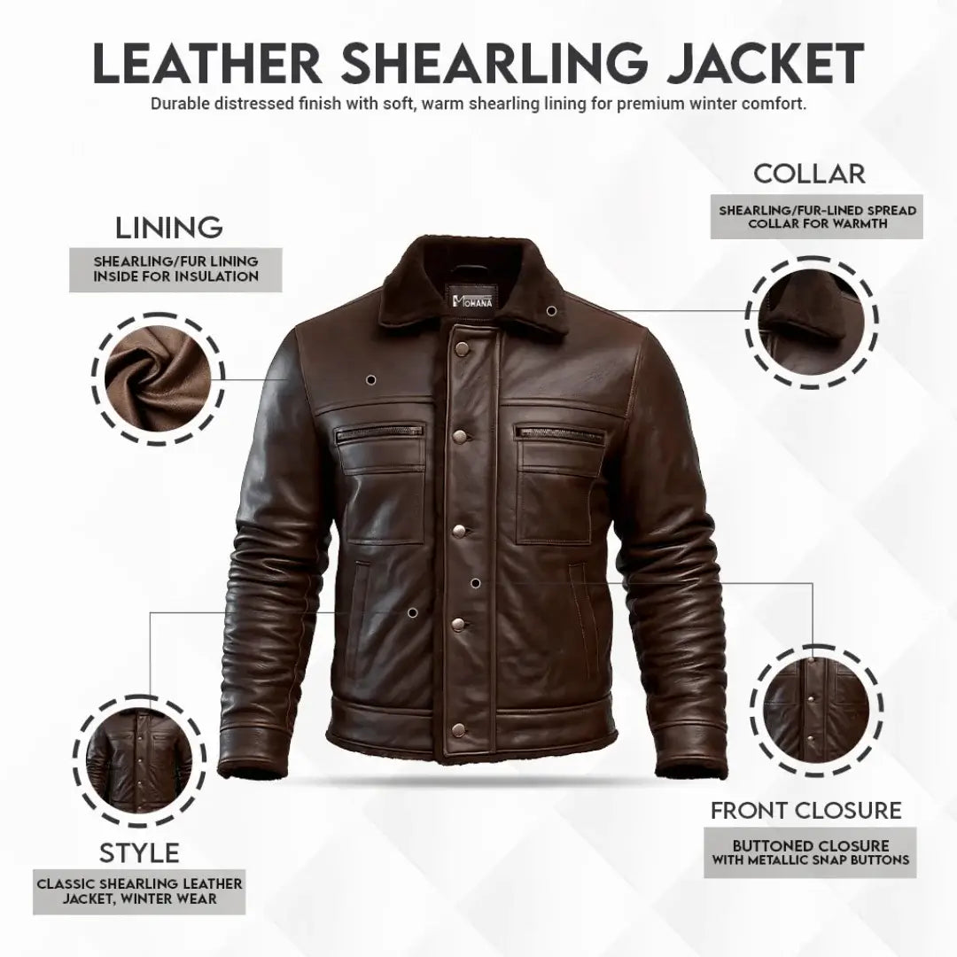Buy Men Cowhide Coat Vintage Men Leather Jacket – Genuine Leather Bomber