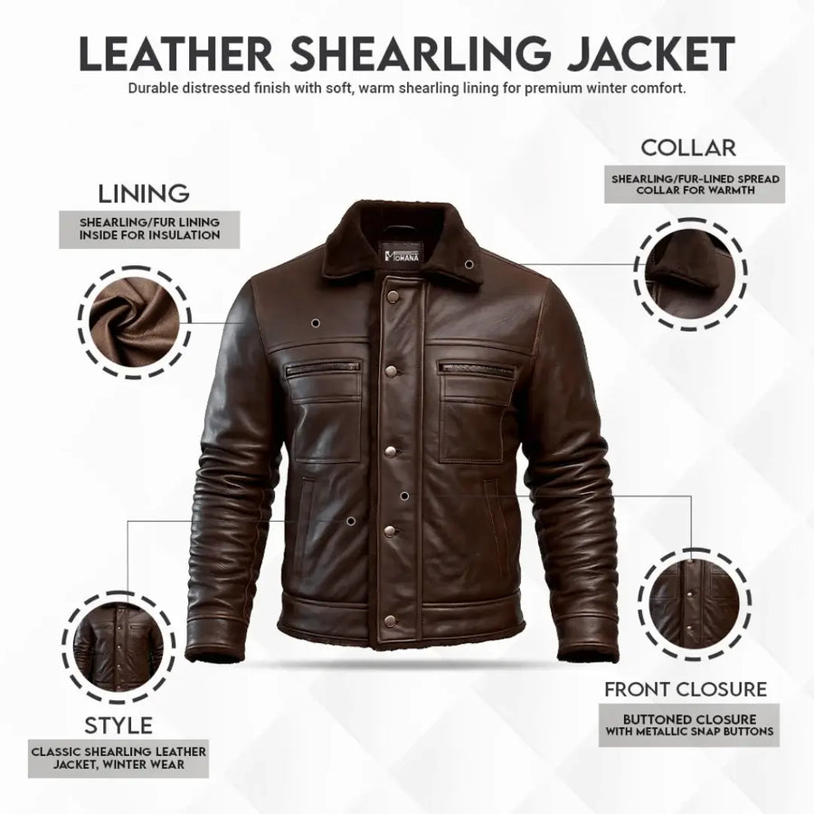 Buy Men Cowhide Coat Vintage Men Leather Jacket – Genuine Leather Bomber