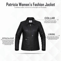 Buy Women’s Black Moto Jacket – Premium Leather