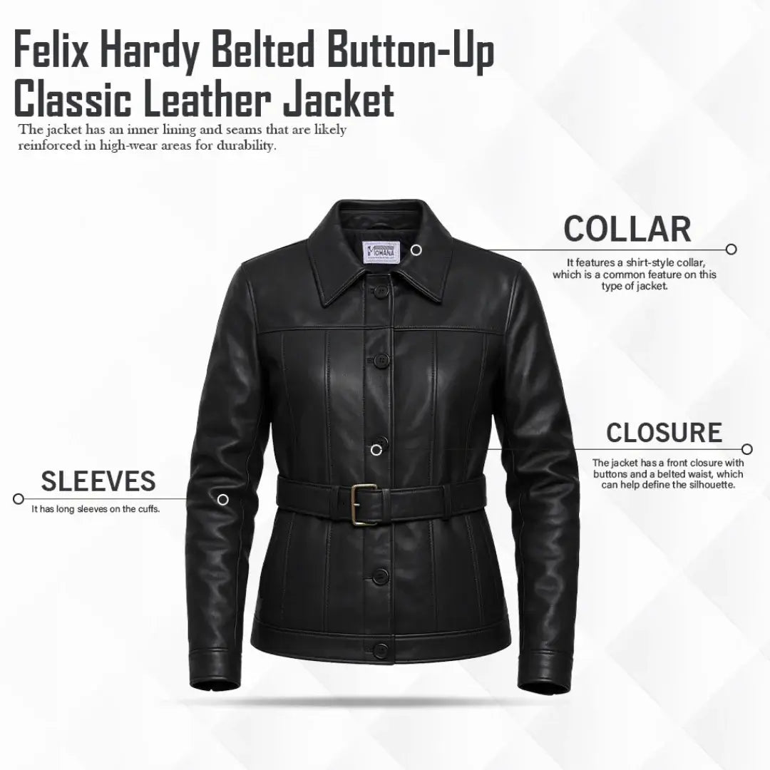 Buy Ladies Leather Black Trench Coat – Premium Leather