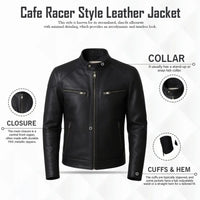 Buy Men Genuine Leather Biker Jacket – Premium Craftsmanship