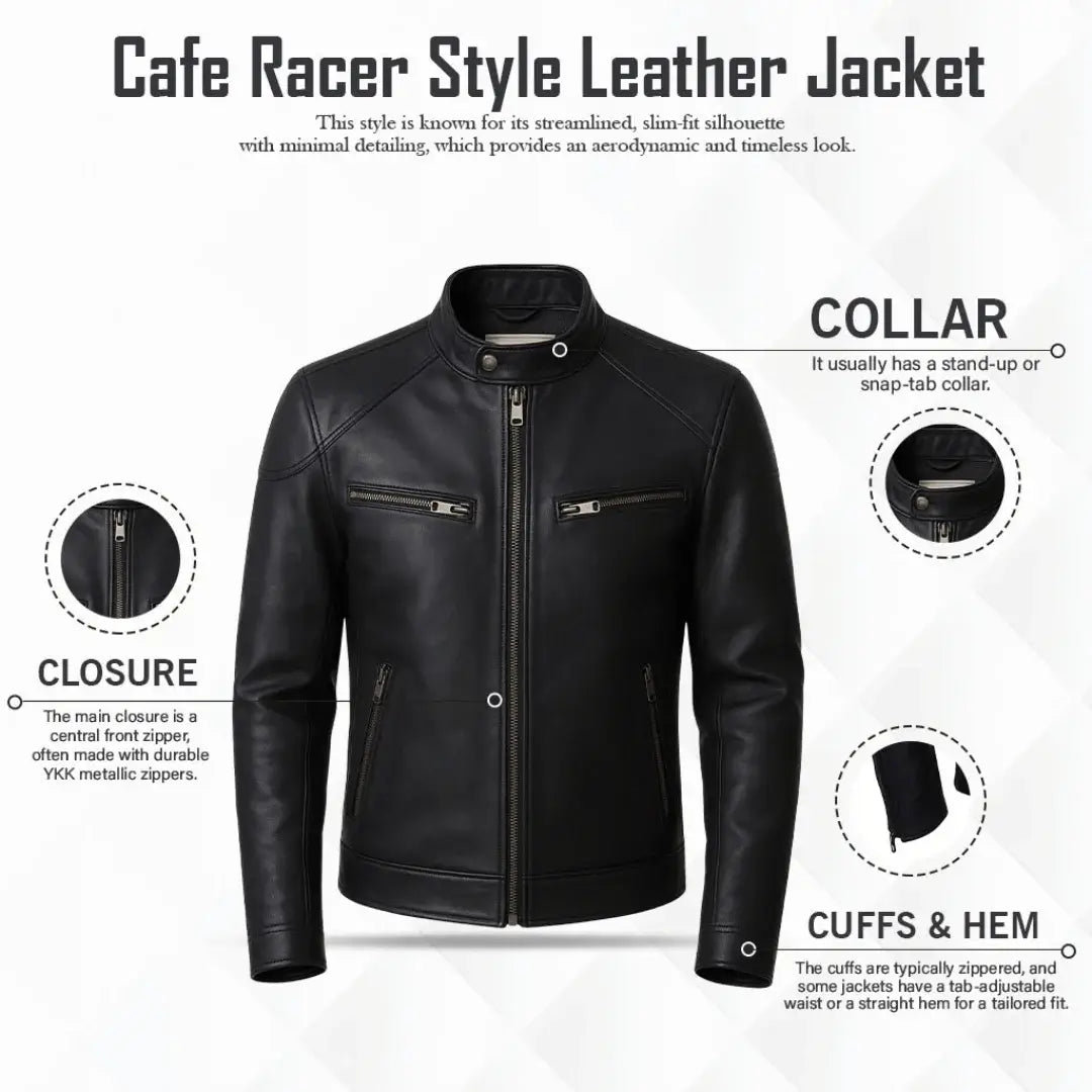 Buy Men Genuine Leather Biker Jacket – Premium Craftsmanship