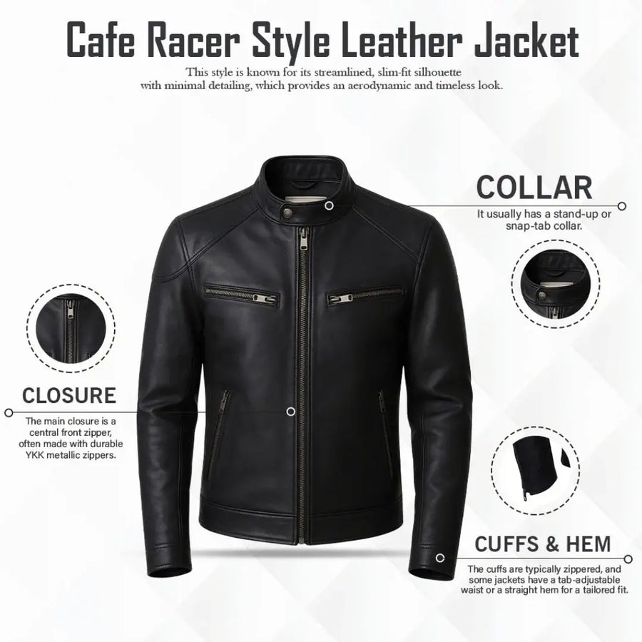 Buy Men Genuine Leather Biker Jacket – Premium Craftsmanship