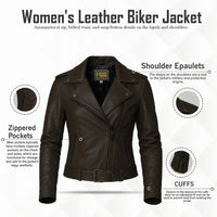 Buy Quilted Shoulder Leather Jacket – Premium Unisex Biker Outerwear