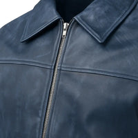 Buy Ferrari Blue Sheep Leather Jacket Men & Women – Unisex Sheep Bomber Jacket