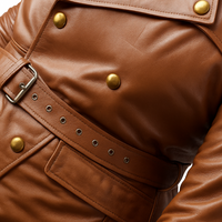 Buy Men’s Winter Trench Coat  – Full Length Brown Overcoat